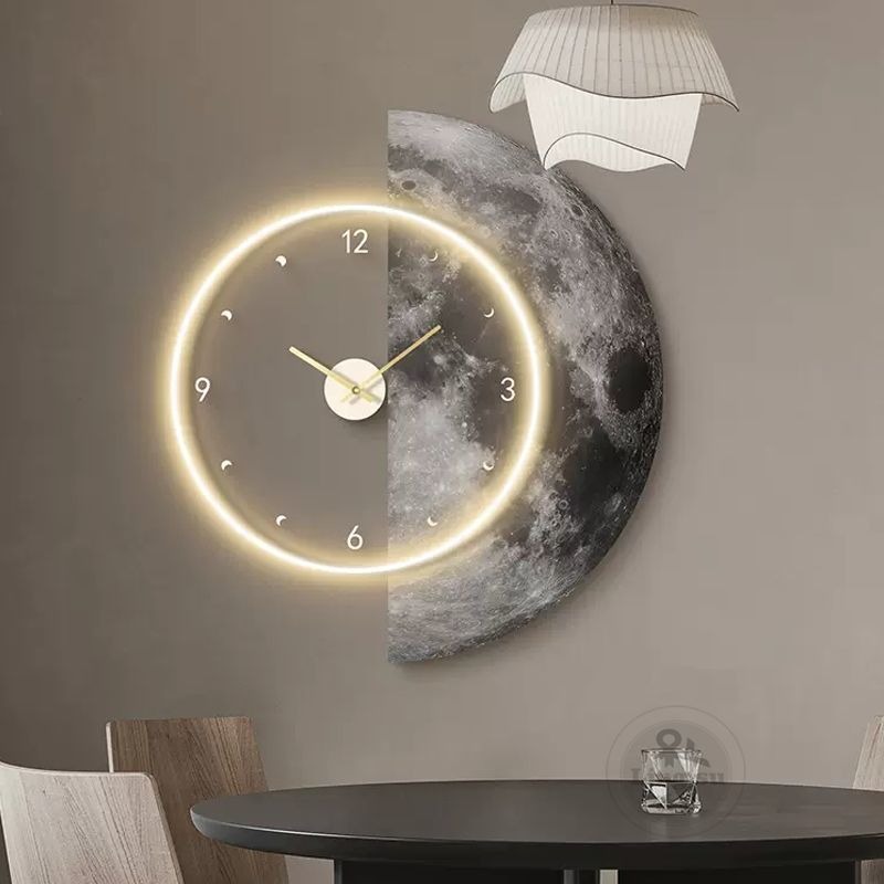 Luxury Watch House - Relógio de parede luxuoso moderno led