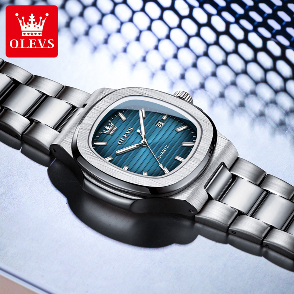 Luxury Watch Mockup - Olevs marca de luxo relógio masculino