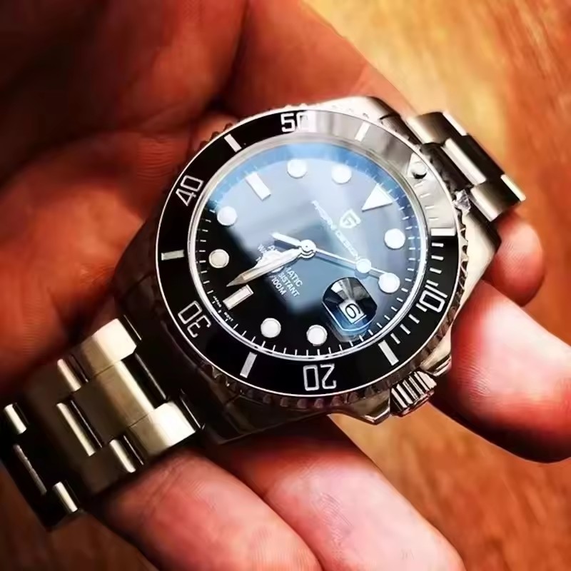 Luxury Watch With Rubber Strap - Pagani design mecânico moldura de cerâmica