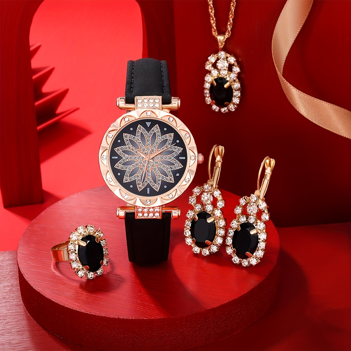 Luxury Watch Gift For Her - Relógio de Quartzo de Luxo com