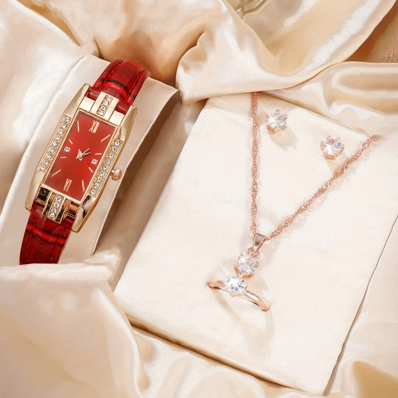 Luxury Watch Gift For Her - Relógio de Quartzo de Luxo com