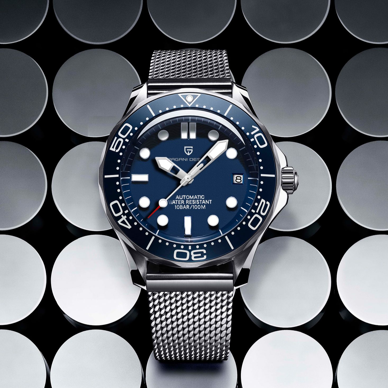 Luxury Watch With Rubber Strap - Relógios Masculinos de Luxo PAGANI DESIGN
