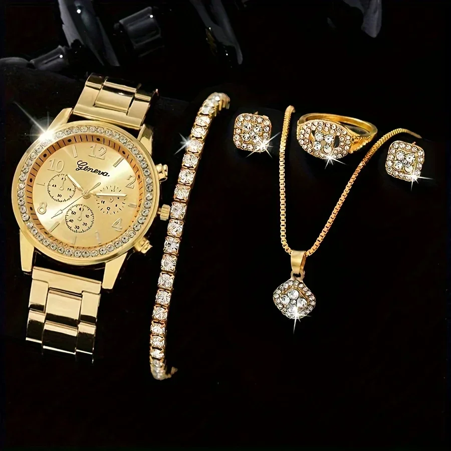 Luxury Watch Gift For Her - Relógio de Quartzo de Luxo com
