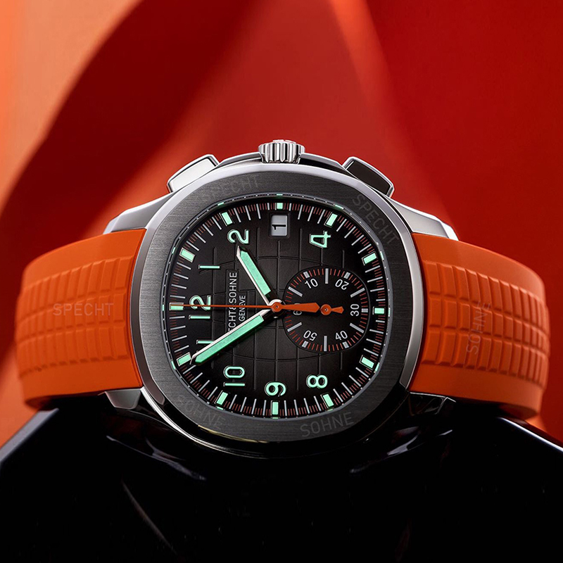Luxury Watch With Rubber Strap - Moda casual esportes masculino relógio de