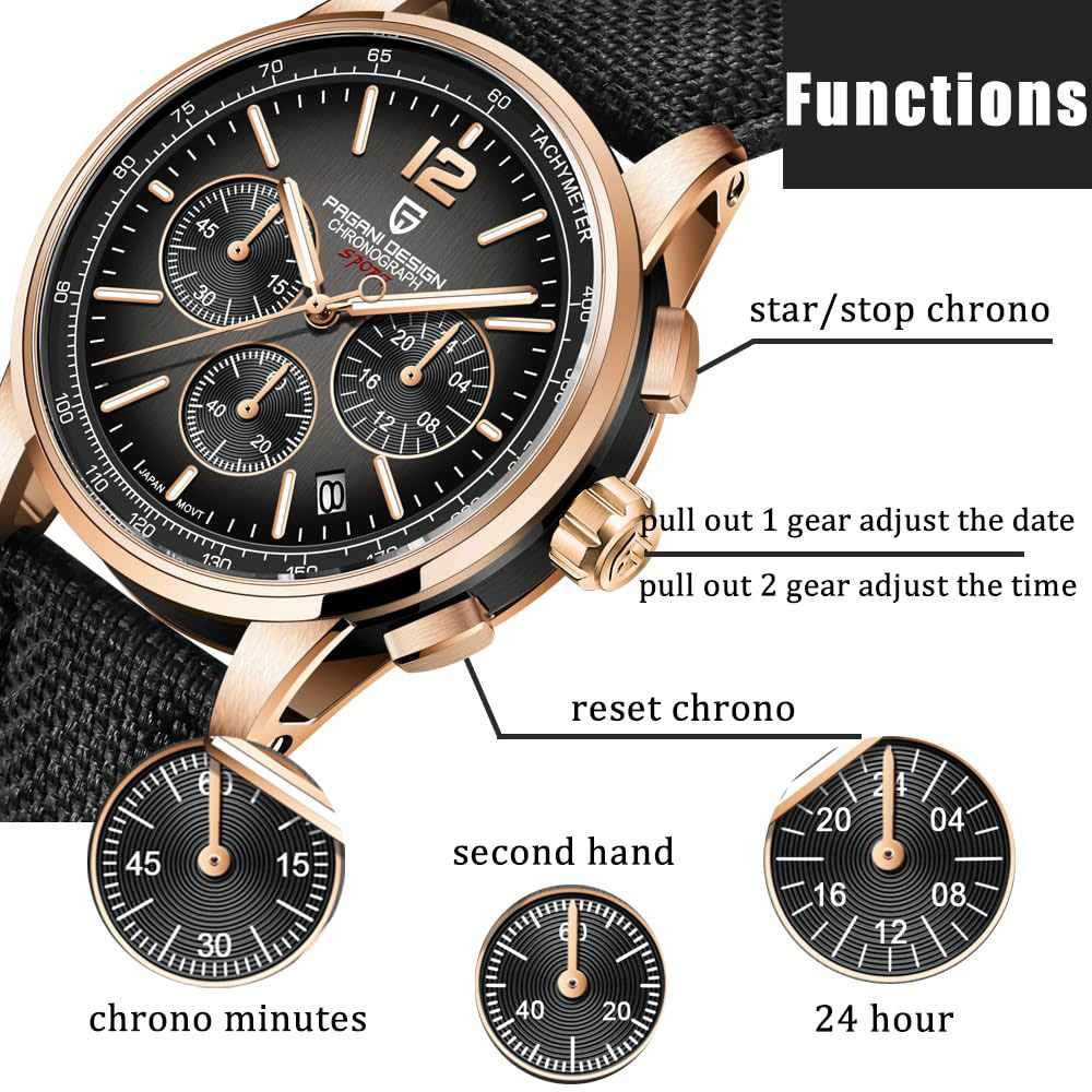 Luxury Watch Mockup - Pagani design novo relógio masculino 41mm
