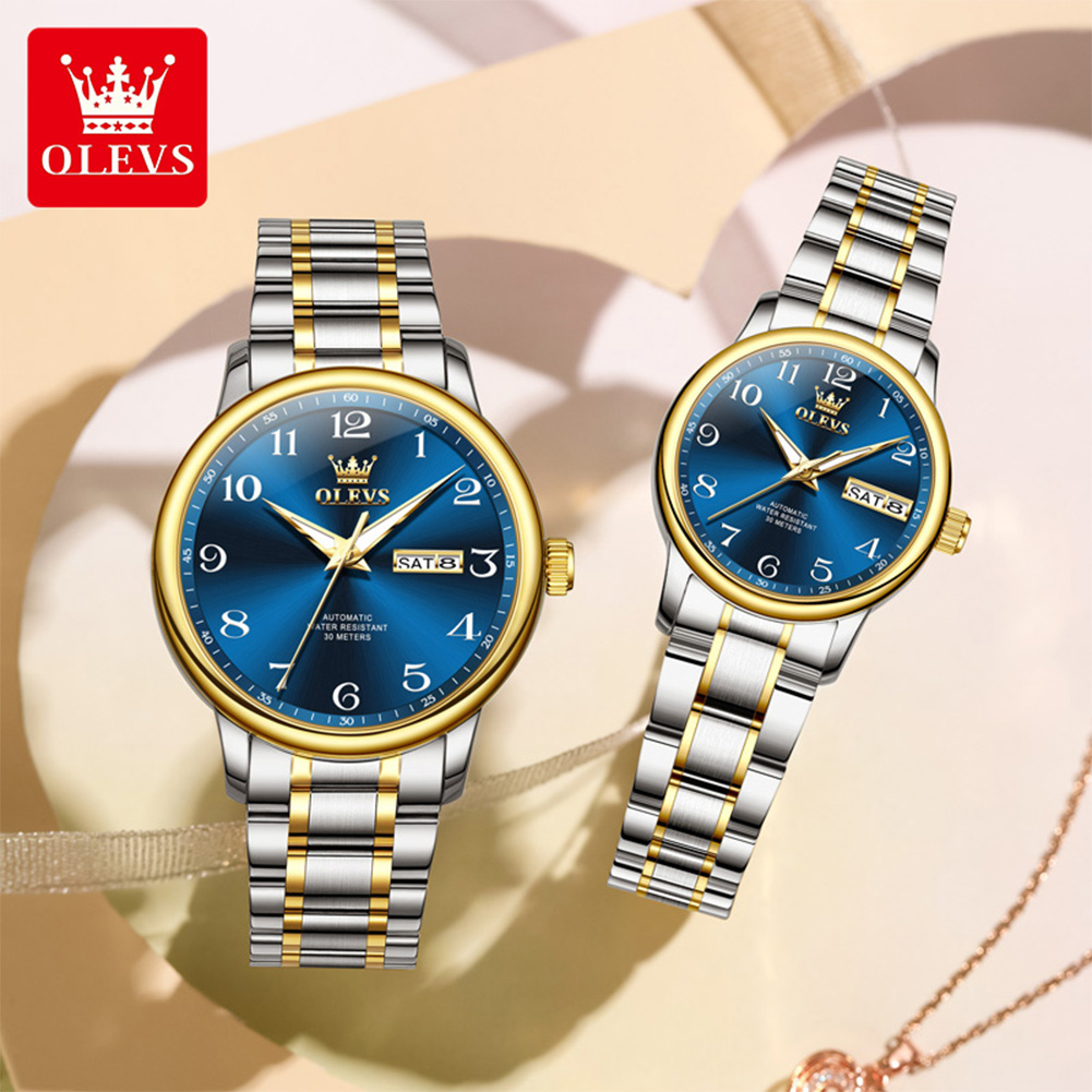 Luxury Watch With Arabic Numerals - Relógio de Casal Original OLEVS 2