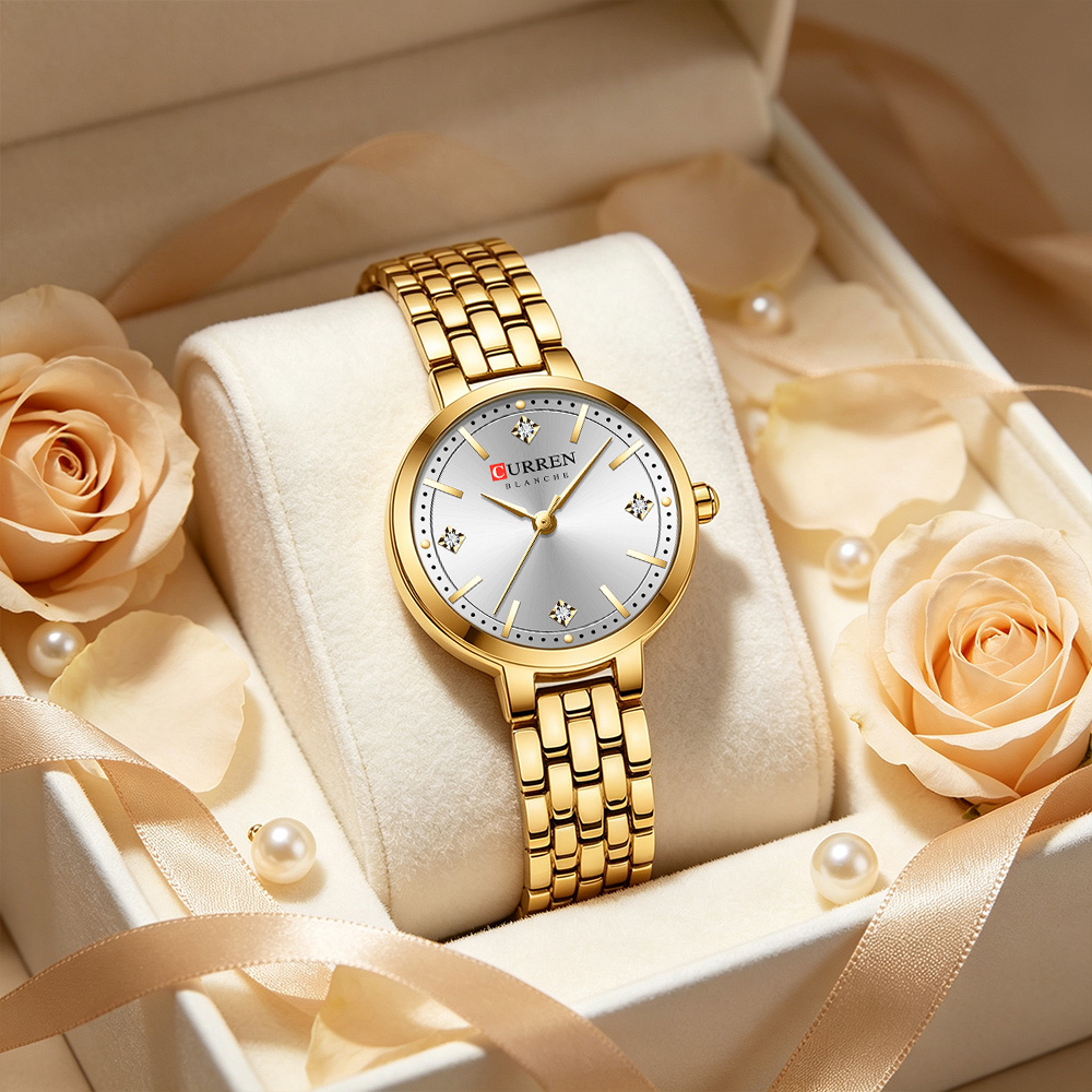 Luxury Watch Gift For Her - Relógio de pulso feminino minimalista CURREN