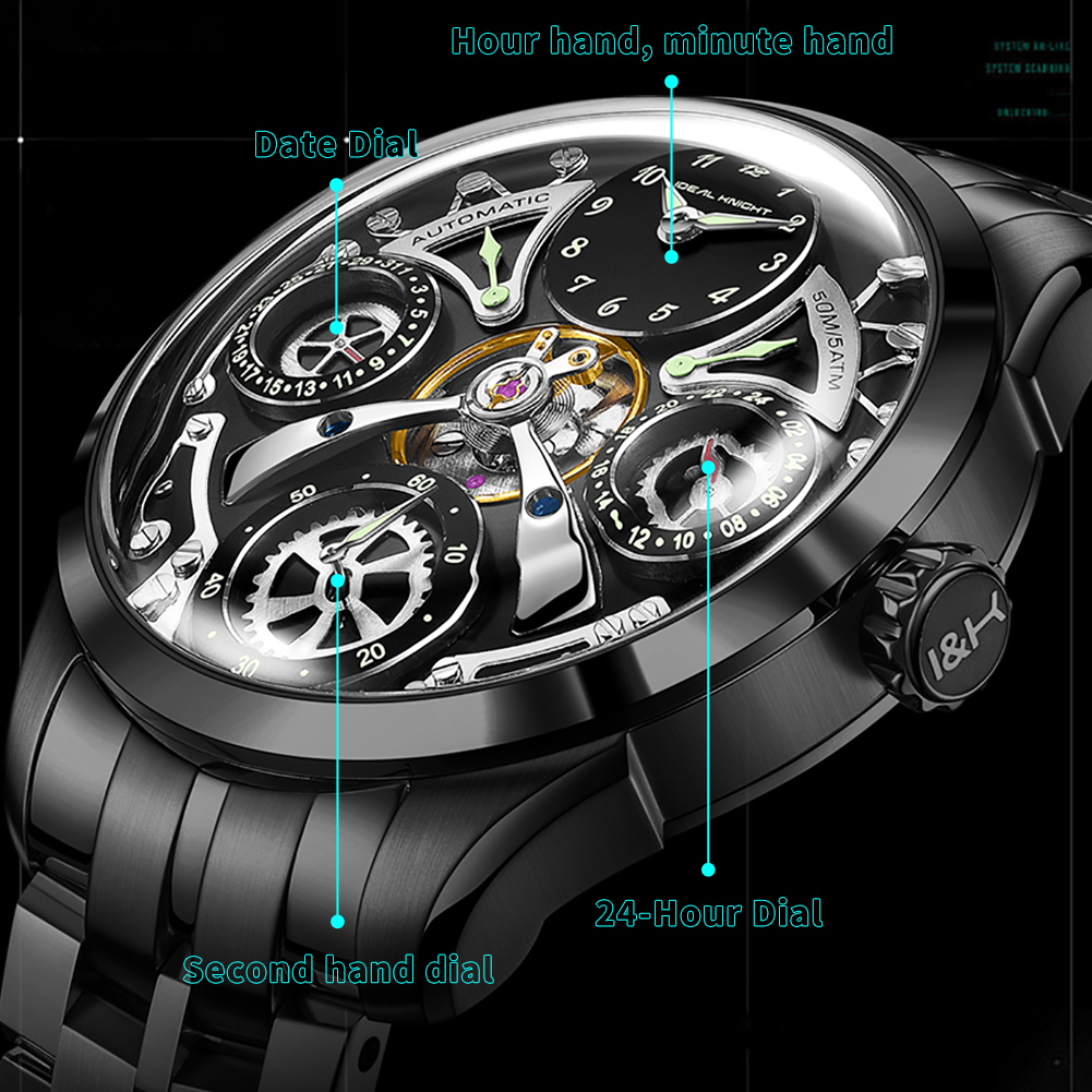 6820 IDEAL KNIGHT Marca Origin - Luxury Watch With Rubber Strap avaliação e preço
