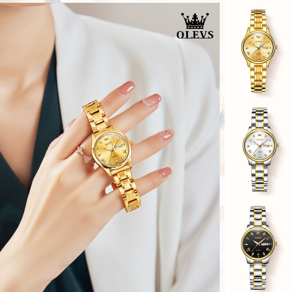 OLEVS-Relógio de Quartzo Imper - Luxury Watch With Leather Strap avaliação e preço