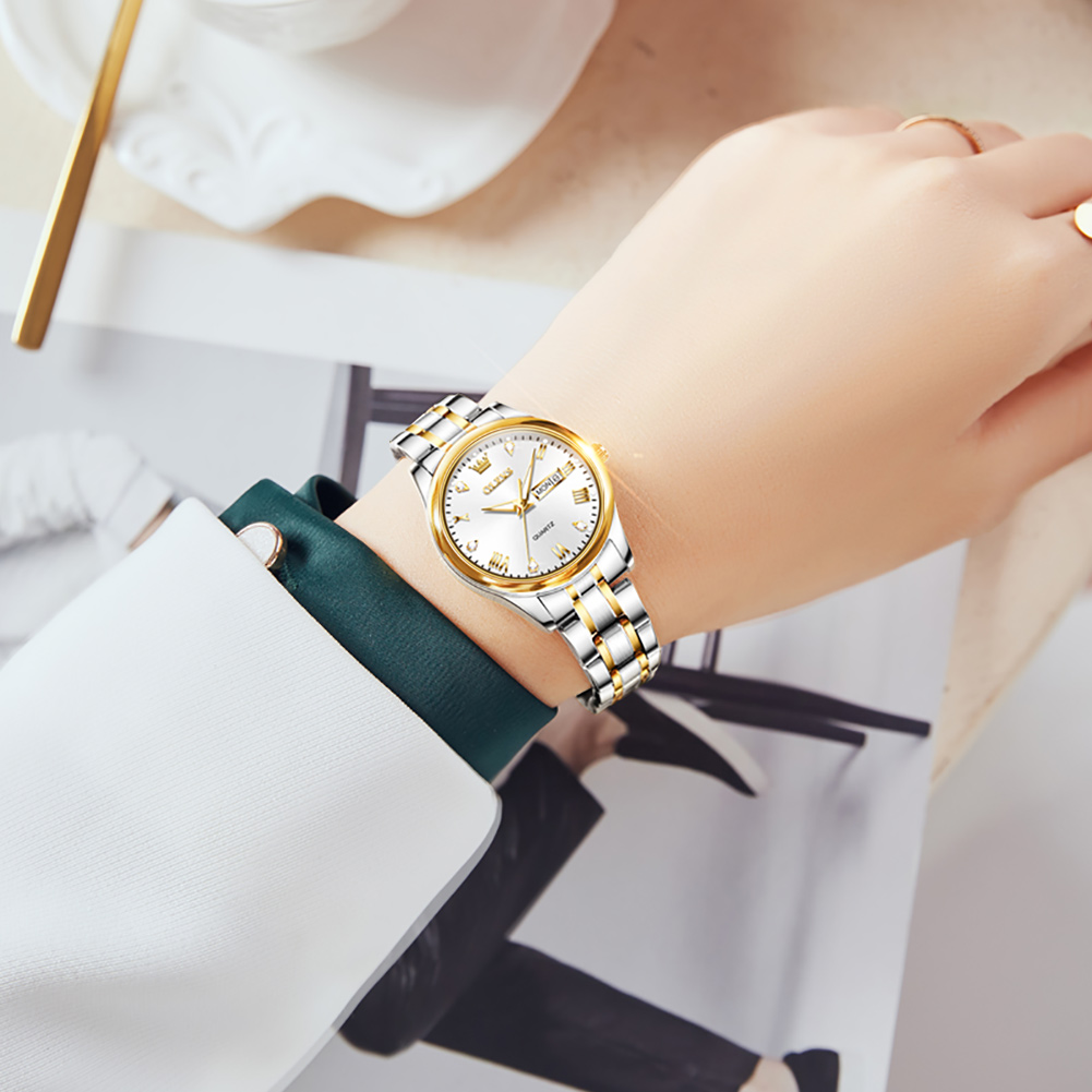 OLEVS-Relógio de Quartzo Imper - Luxury Watch With Leather Strap avaliação e preço