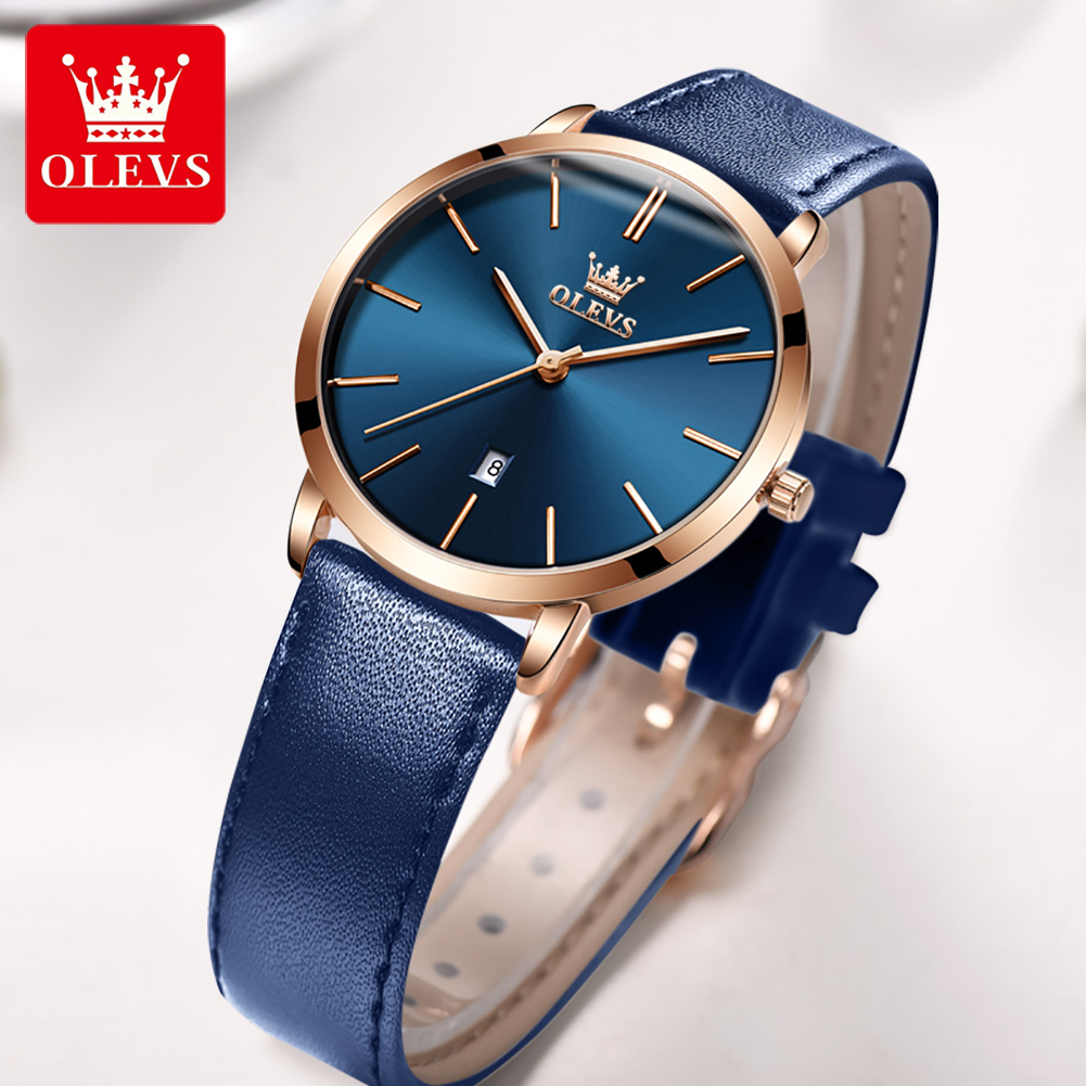 Olevs moda ultra fino relógios - Luxury Watch With Leather Strap avaliação e preço