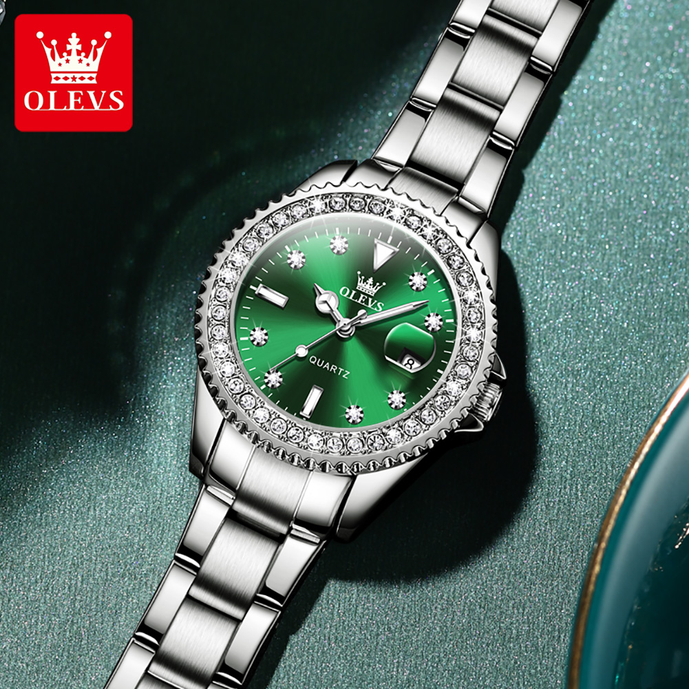 Olevs elegante original relógi - Luxury Watch With Leather Strap avaliação e preço