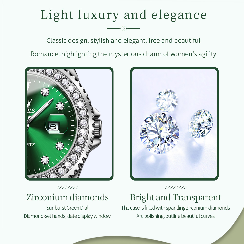 Olevs elegante original relógi - Luxury Watch With Leather Strap avaliação e preço