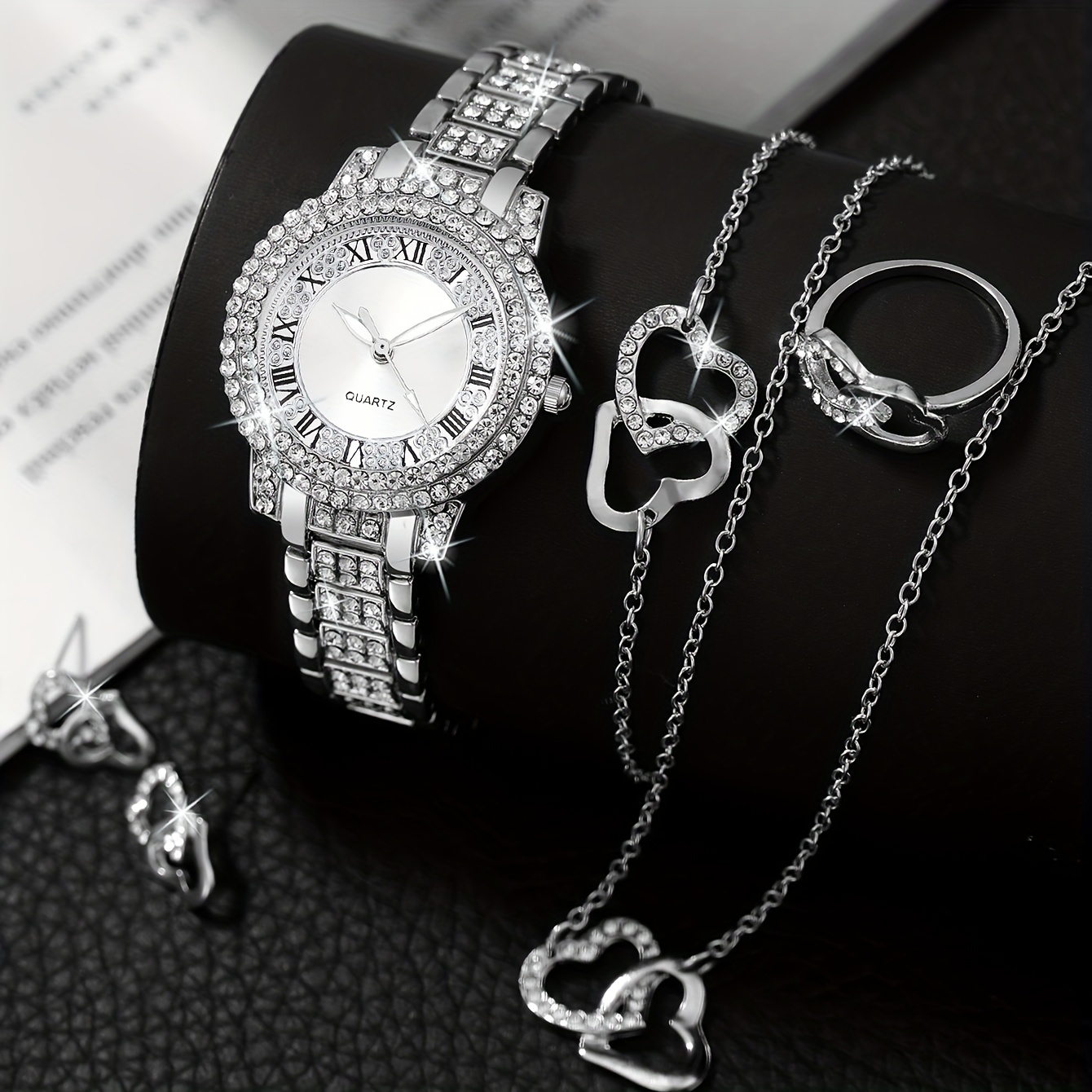 Conjunto de 6 peças: Relógio d - Luxury Watch Gift For Her avaliação e preço