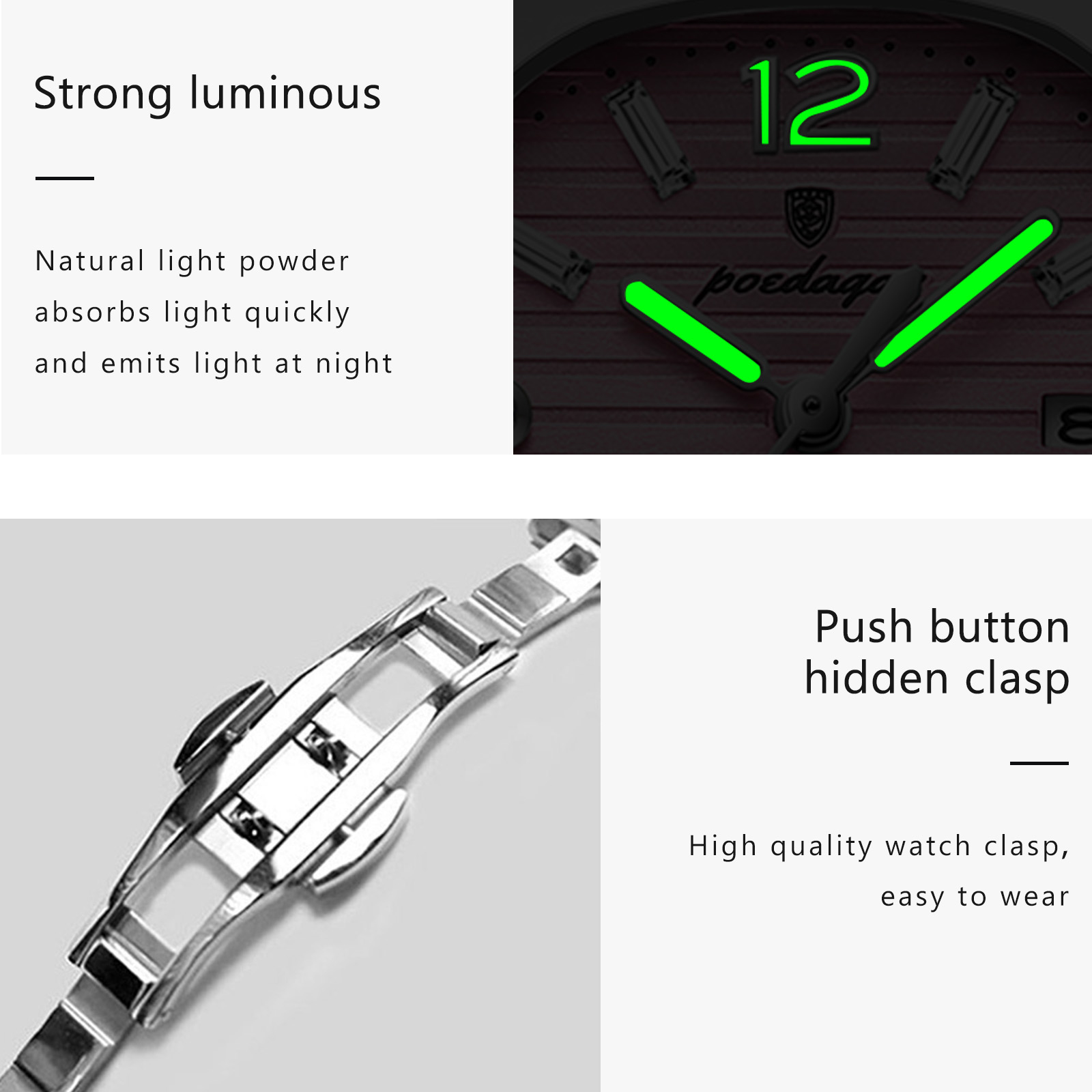 Poedagar quadrado moda mulher  - Ladies Luxury Watch avaliação e preço