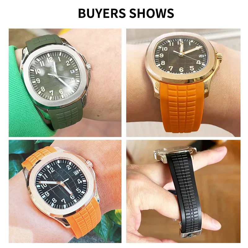 Pulseira de silicone à prova d - Patek Philippe Watch Aquanaut avaliação e preço