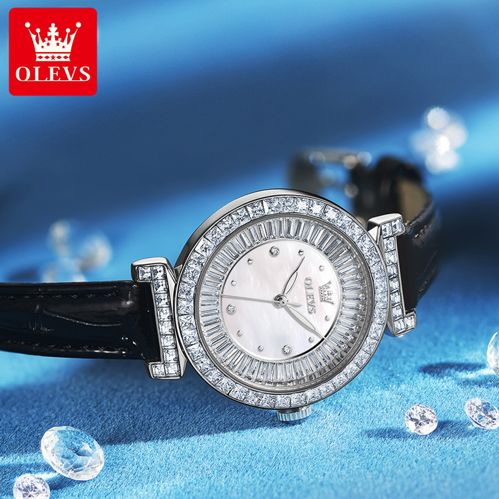 Relógios Femininos OLEVS 9983, - Luxury Watch With Leather Strap avaliação e preço