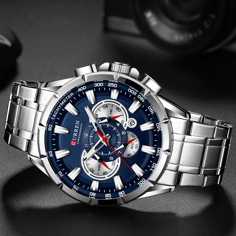 Curren relógio de pulso mascul - Luxury Watch Mockup avaliação e preço