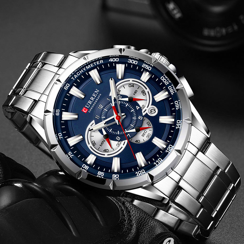 Curren relógio de pulso mascul - Luxury Watch Mockup avaliação e preço