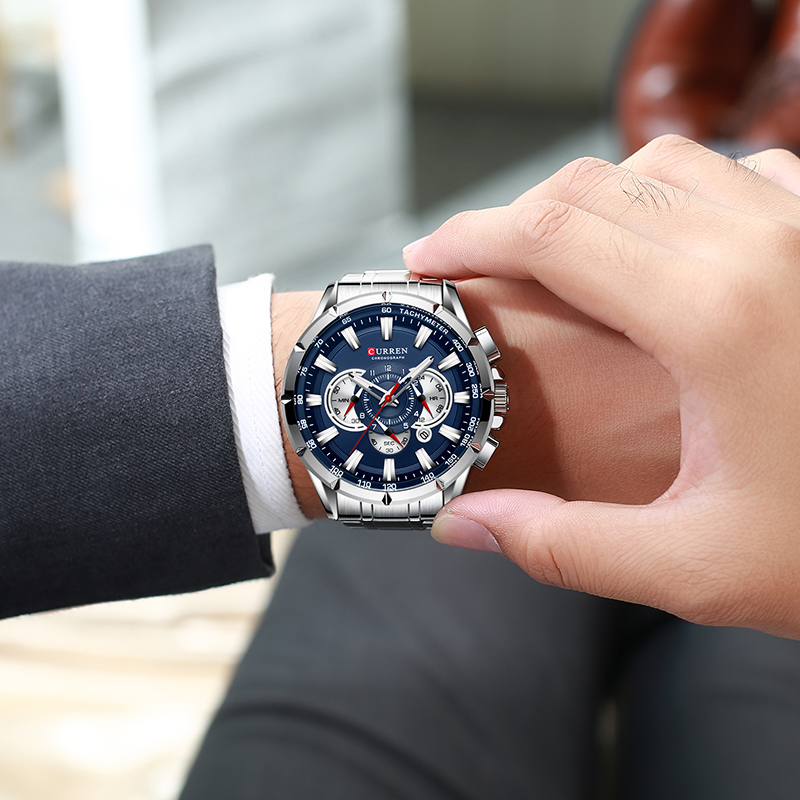 Curren relógio de pulso mascul - Luxury Watch Mockup avaliação e preço