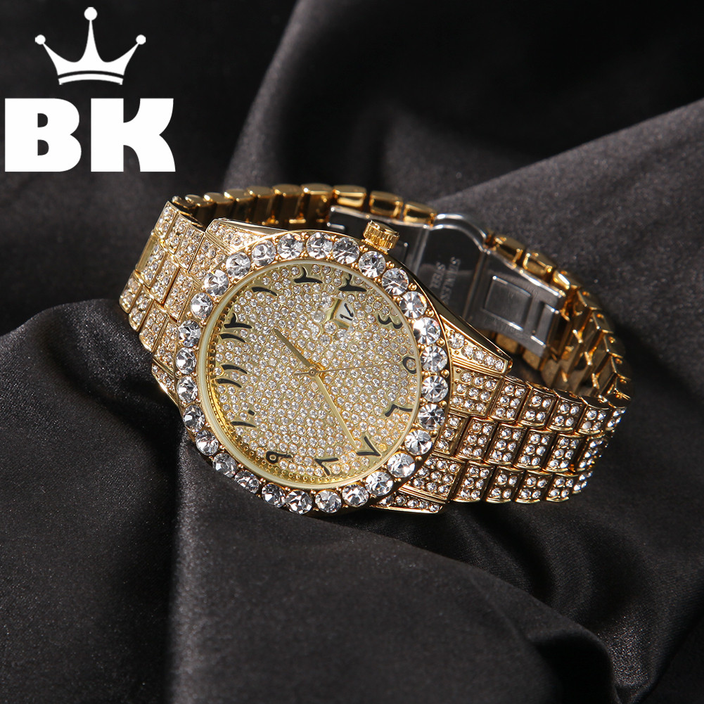A hip hop grande dial completo - Luxury Watch With Arabic Numerals avaliação e preço