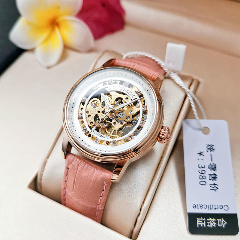 Relógio mecânico feminino de ú - Luxury Watch Gift For Her avaliação e preço