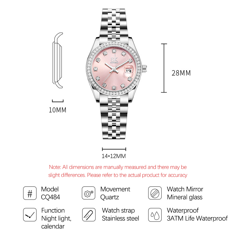 Relógio feminino elegante UTHA - Luxury Watch Straps avaliação e preço
