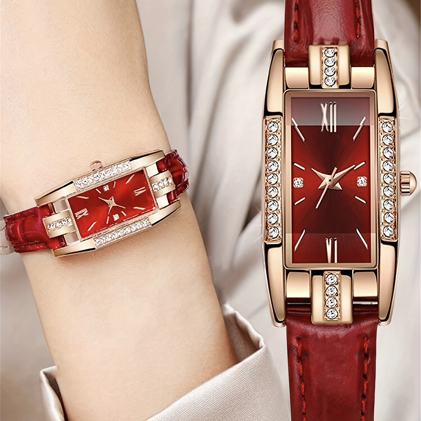 Relógio de Quartzo de Luxo com - Luxury Watch Gift For Her avaliação e preço