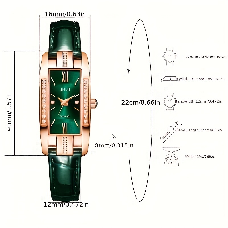 Relógio de Quartzo de Luxo com - Luxury Watch Gift For Her avaliação e preço