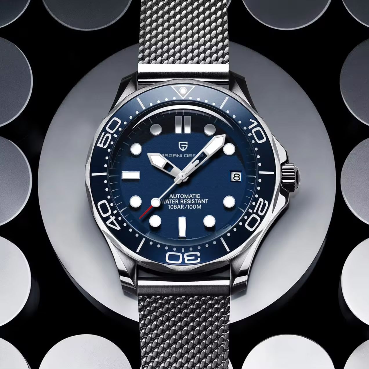 Relógios Masculinos de Luxo PA - Luxury Watch With Rubber Strap avaliação e preço