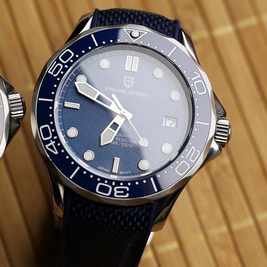 Relógios Masculinos de Luxo PA - Luxury Watch With Rubber Strap avaliação e preço