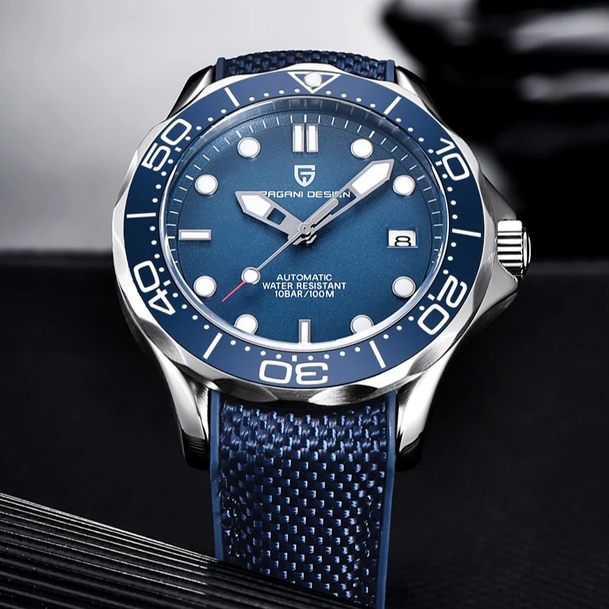 Relógios Masculinos de Luxo PA - Luxury Watch With Rubber Strap avaliação e preço