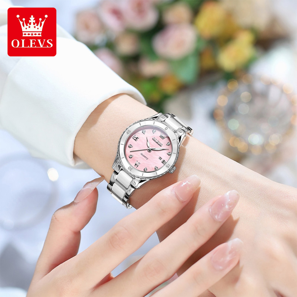 Olevs 9985 relógio feminino de - Luxury Watch Gift For Her avaliação e preço