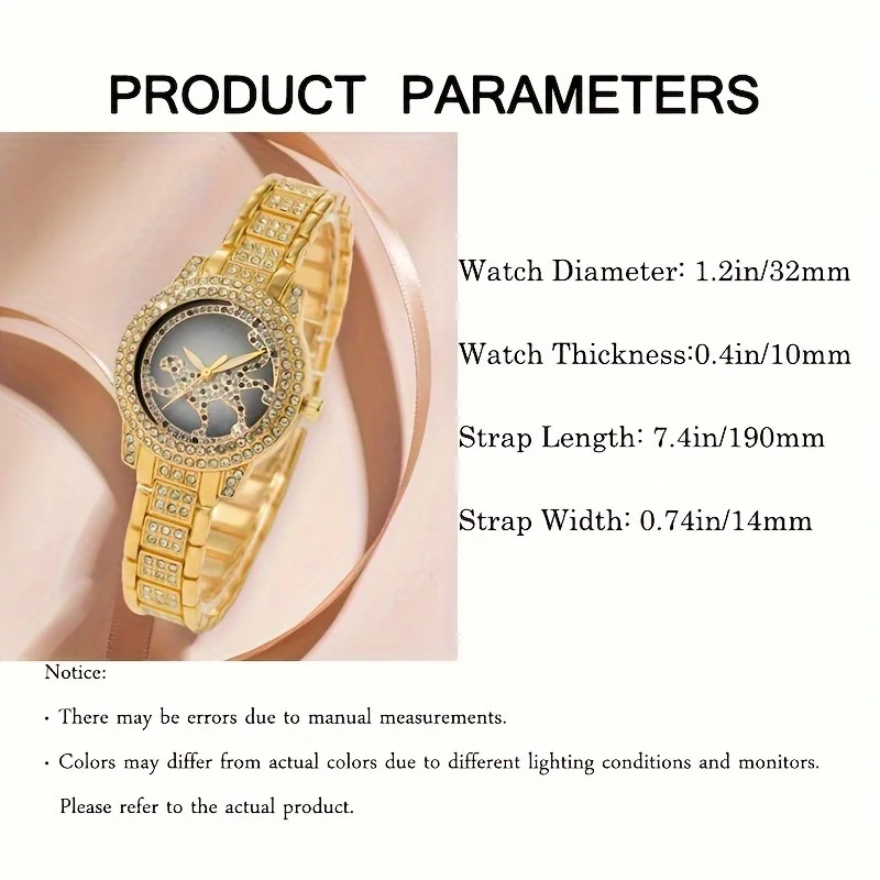 Conjunto de 5 peças: Relógio d - Luxury Watch Gift For Her avaliação e preço