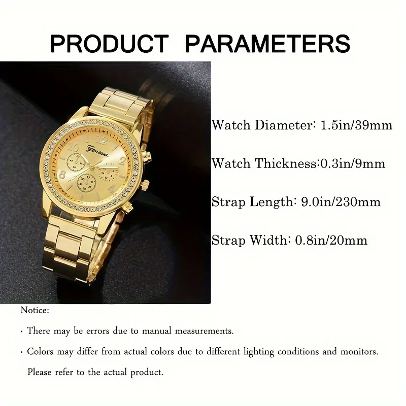 Relógio de Quartzo de Luxo com - Luxury Watch Gift For Her avaliação e preço