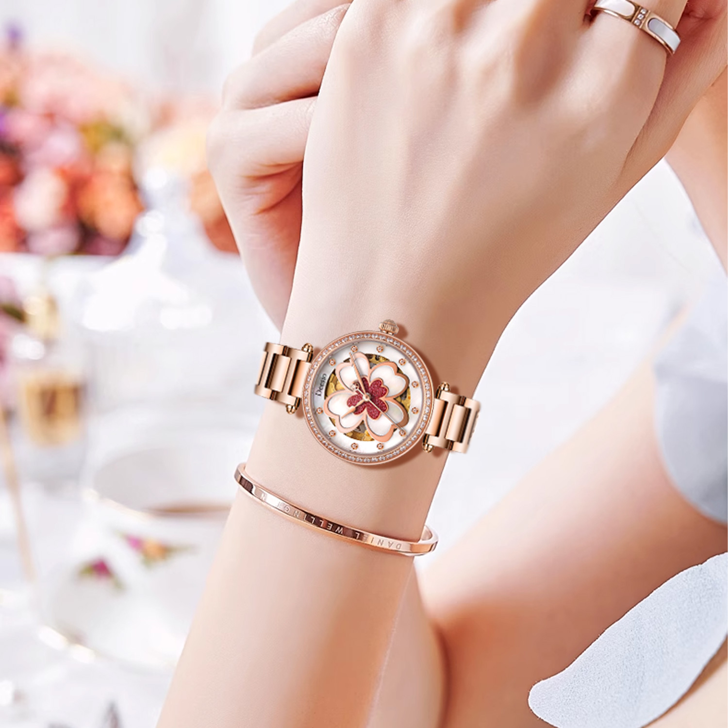 Relógio Automático Feminino De - Luxury Watch Gift For Her avaliação e preço