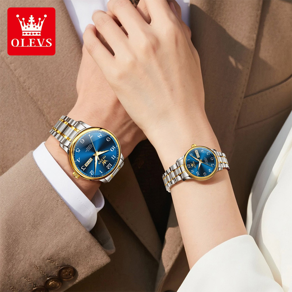 Relógio de Casal Original OLEV - Luxury Watch With Arabic Numerals avaliação e preço