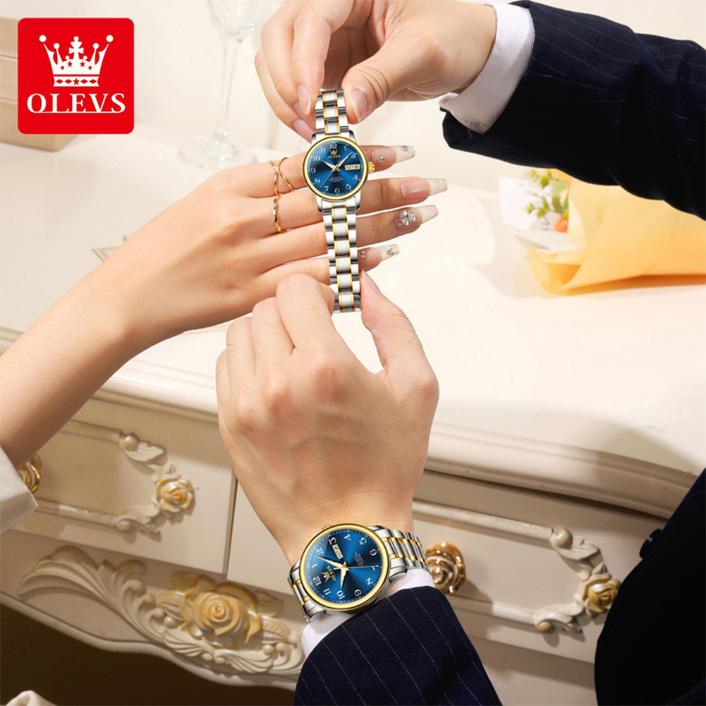 Relógio de Casal Original OLEV - Luxury Watch With Arabic Numerals avaliação e preço