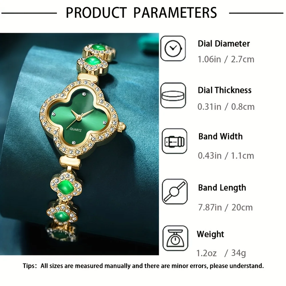 2 pçs/set relógio feminino lux - Luxury Watch Gift For Her avaliação e preço