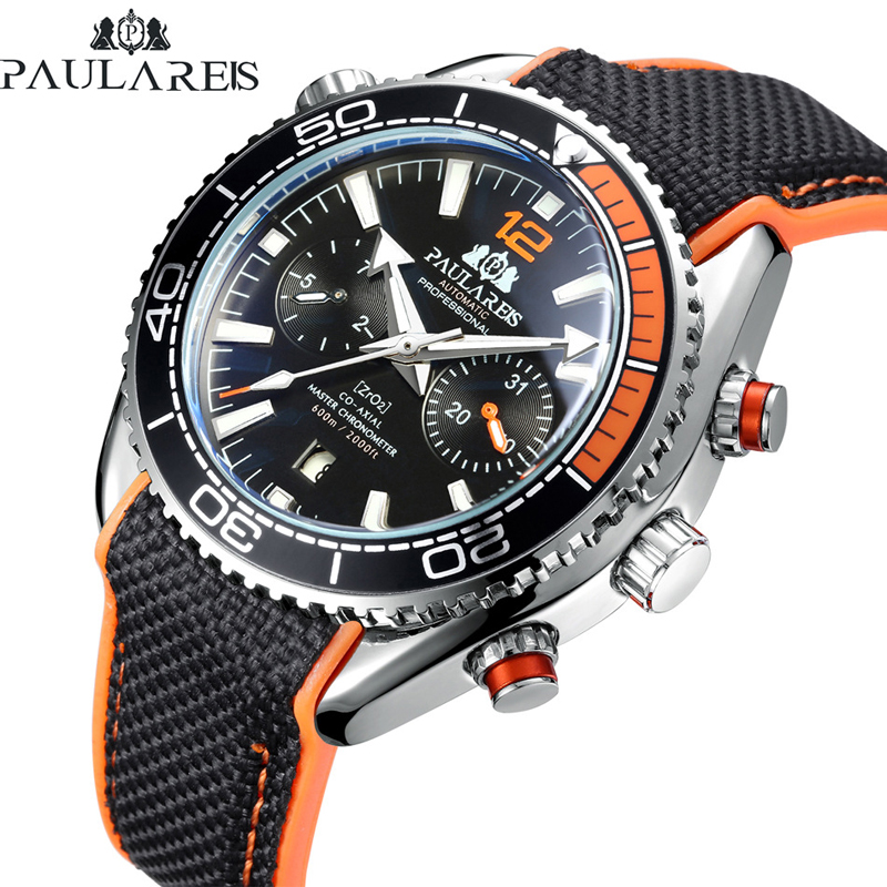 PAULAREIS P Luxo Homens Automá - Luxury Watch With Rubber Strap avaliação e preço