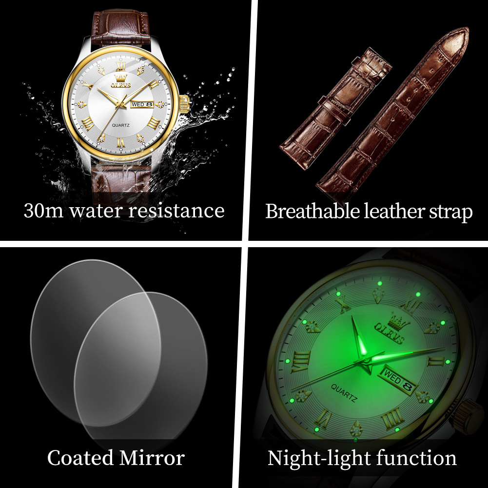 Olevs casal relógio de luxo ma - Luxury Watch Gift For Her avaliação e preço