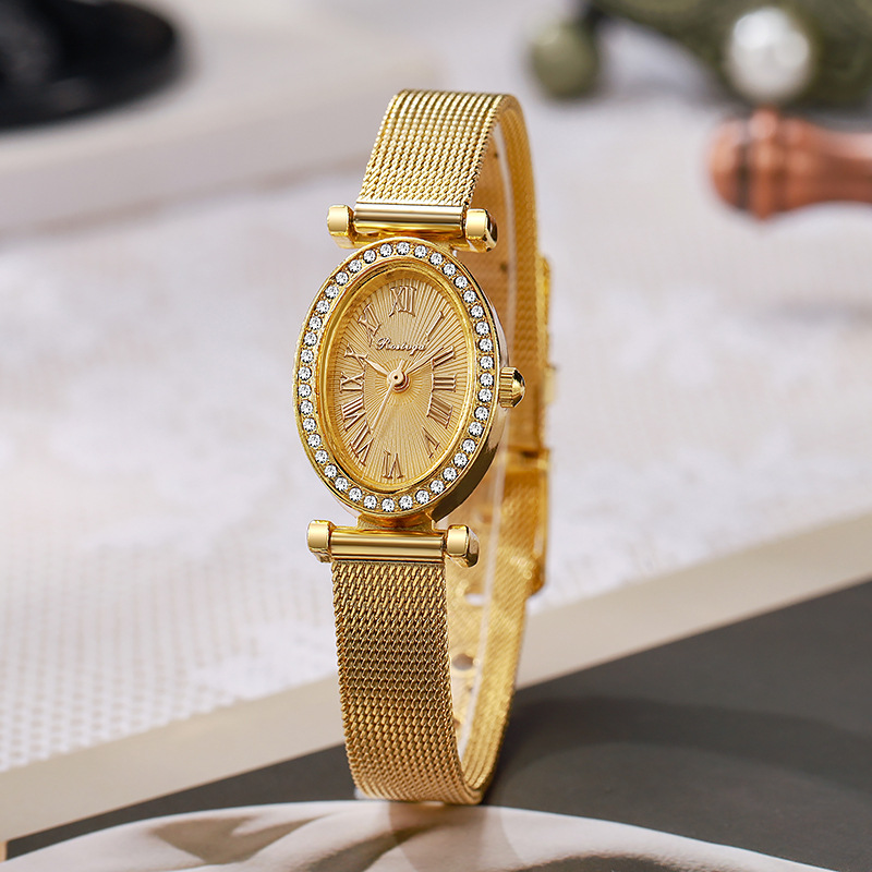 Relógio de Luxo Feminino, Reló - Luxury Watch With Leather Strap avaliação e preço