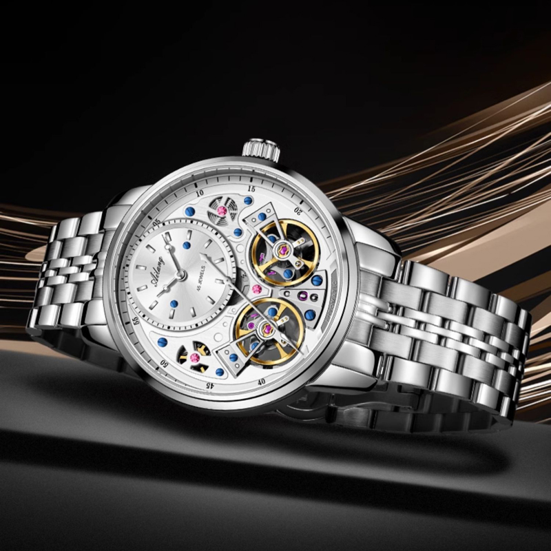 Ailang marca novo luxo duplo t - Luxury Watch With Rubber Strap avaliação e preço