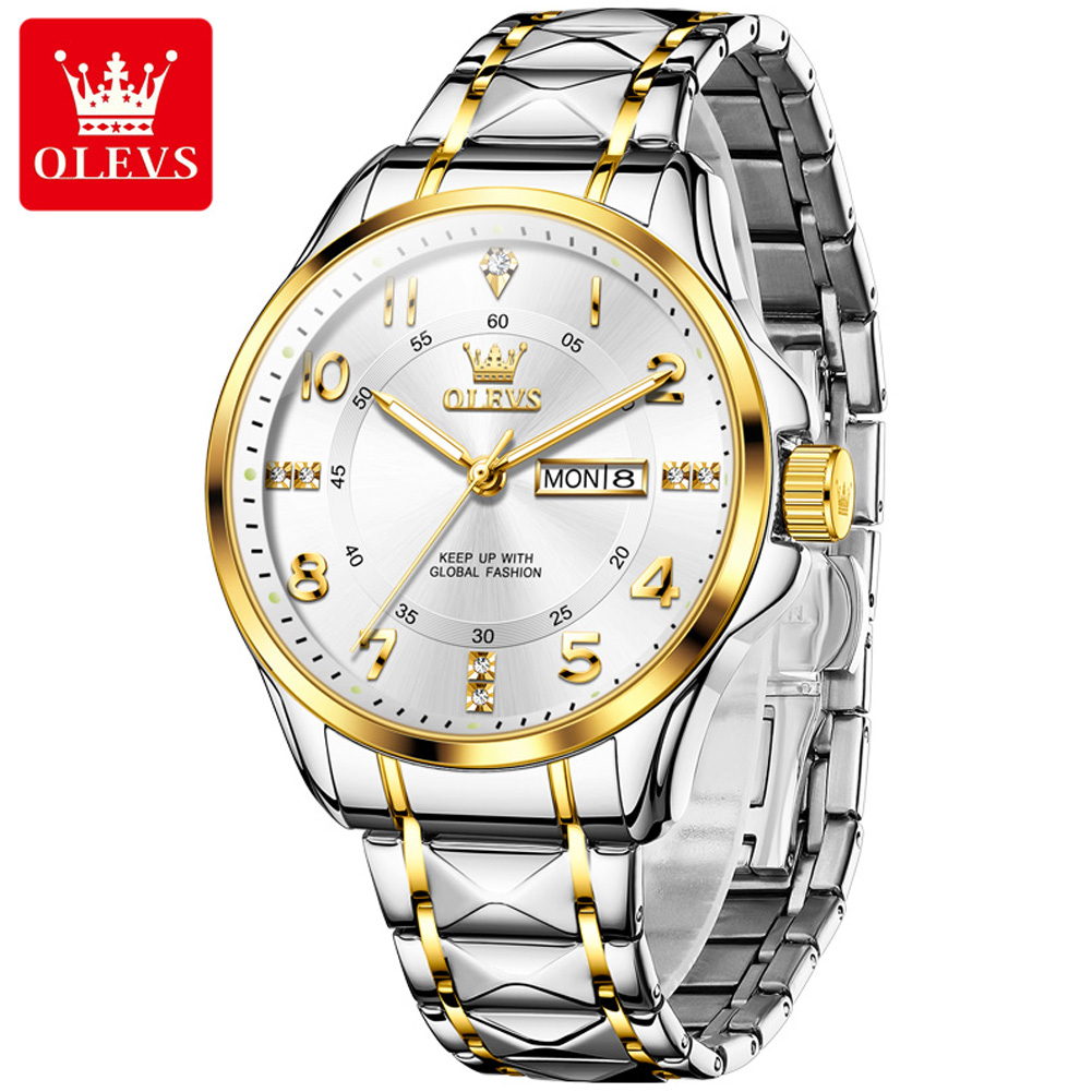 Olevs marca original relógio d - Luxury Watch With Arabic Numerals avaliação e preço