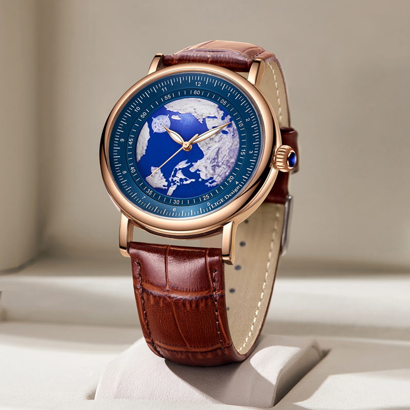 Relógio Masculino LIGE 2026, N - Luxury Watch Mockup avaliação e preço