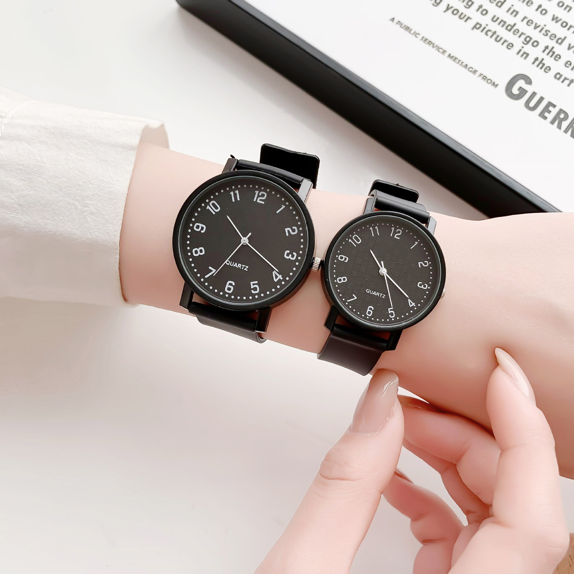 Simples relógio preto relógios - Ladies Luxury Watch avaliação e preço